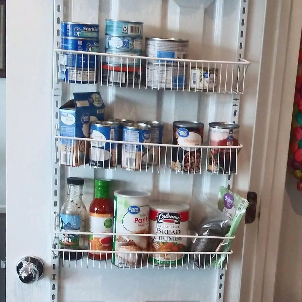 Pantry door storage