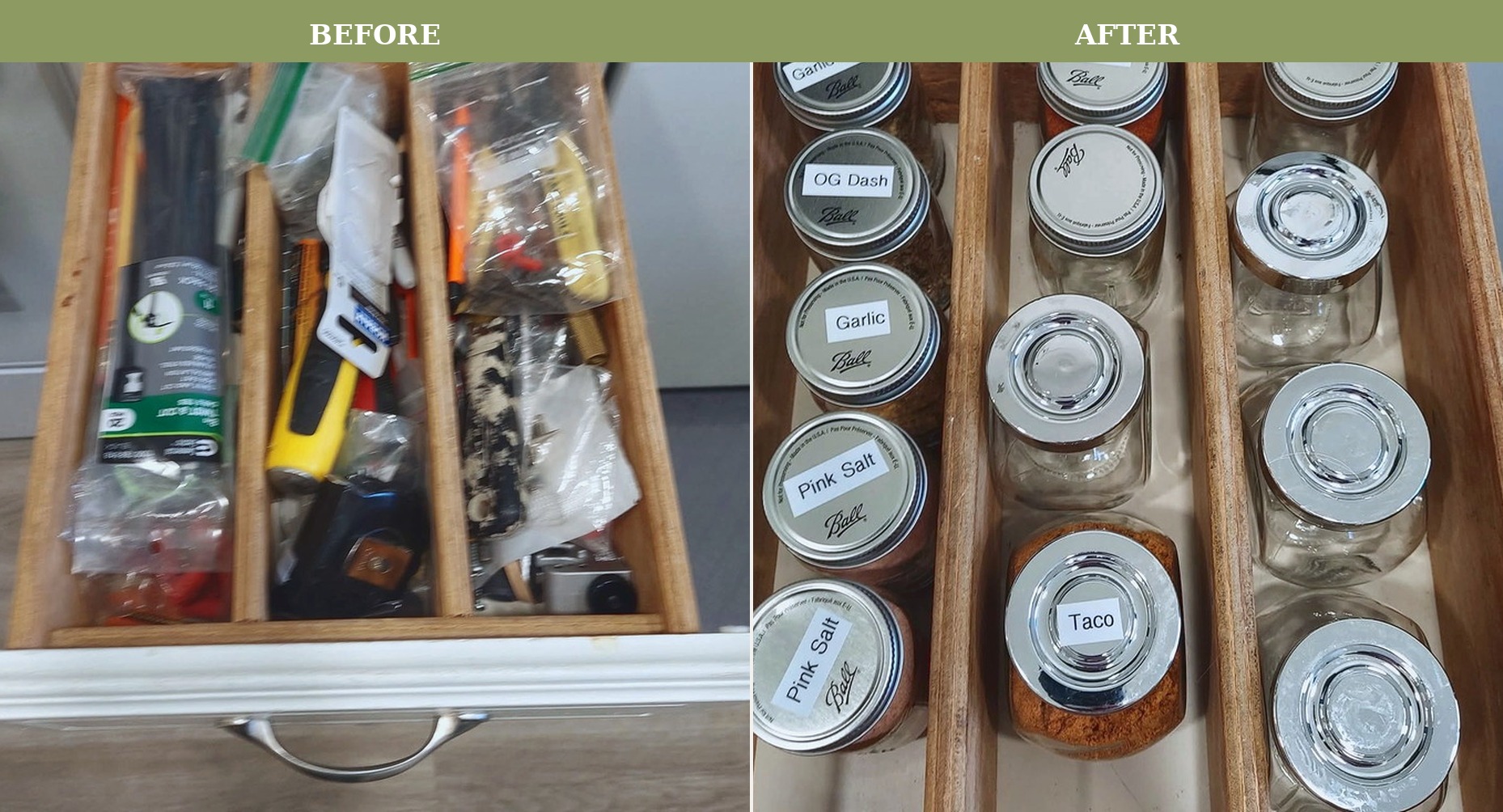 Junk drawer to spice system