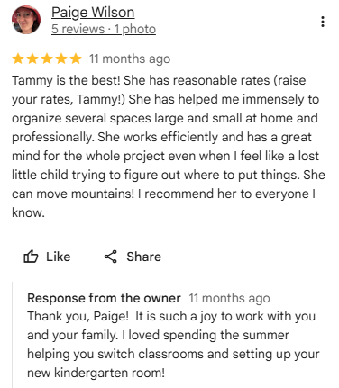 Complete original Google review from Paige Wilson